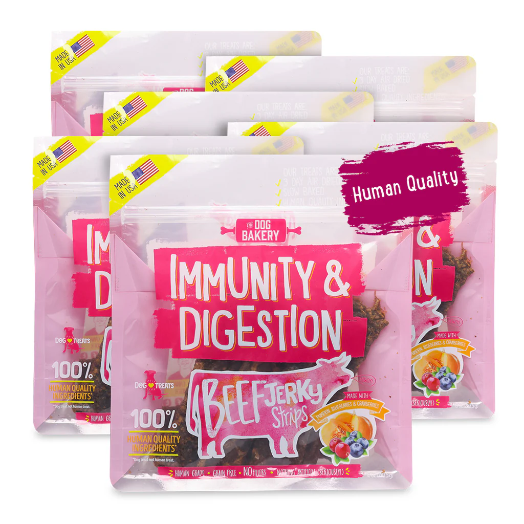 Beef Immunity & Digestion Jerky Strips Dog Treats - 10 oz - Image 3
