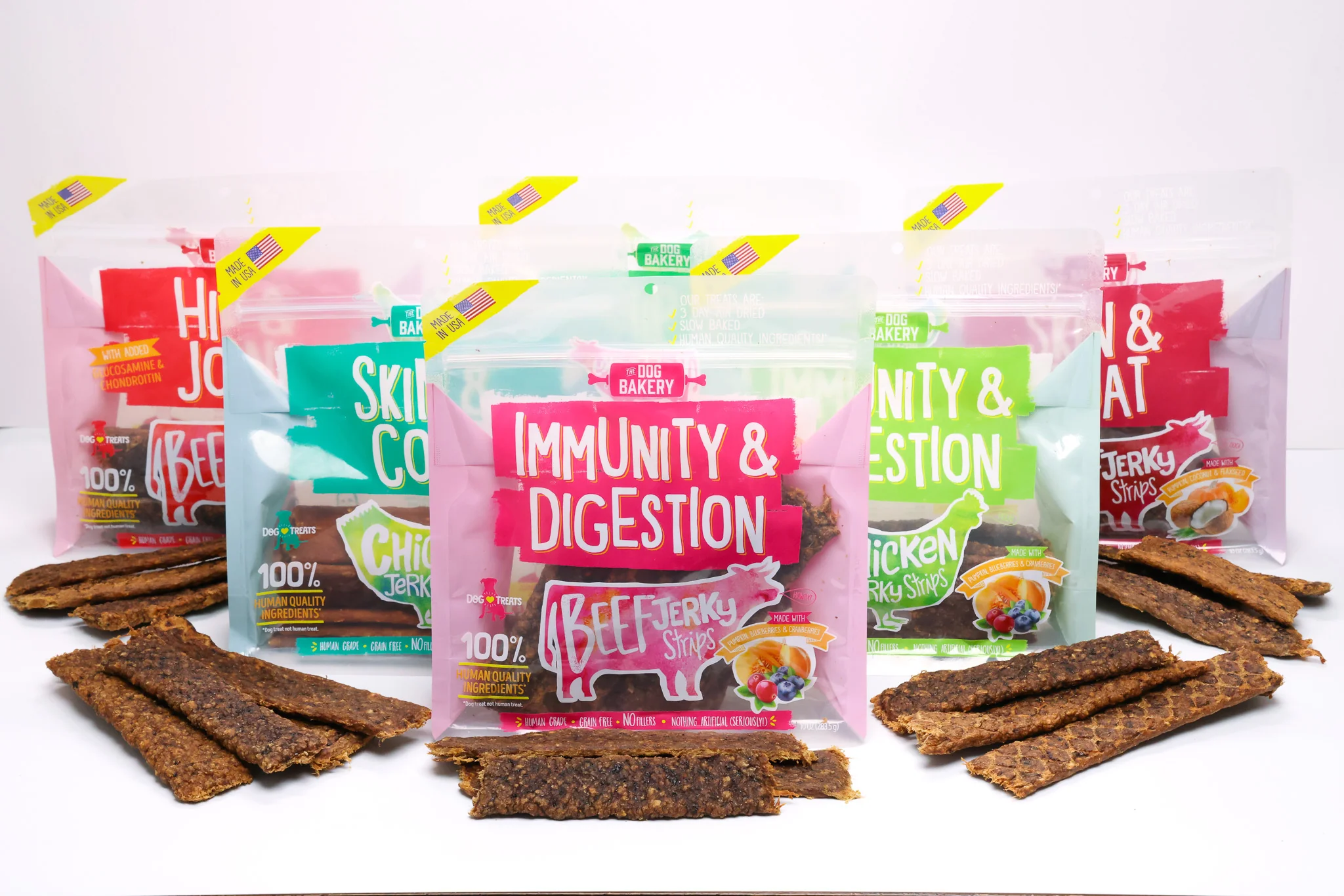 Chicken Skin and Coat Jerky Strips Dog Treats - 10 oz - Image 5