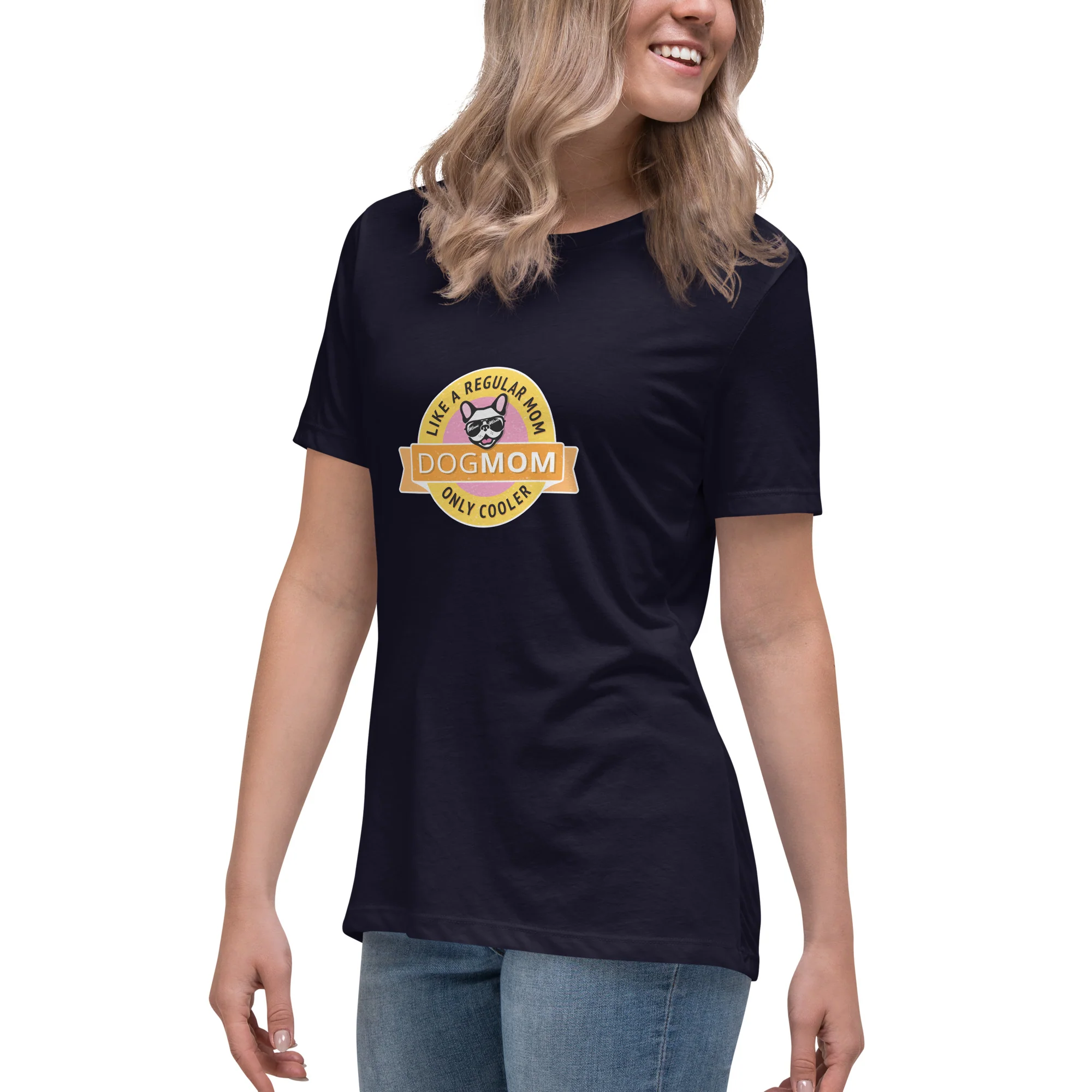 Dog Mom: Women's Relaxed T-Shirt - Image 3