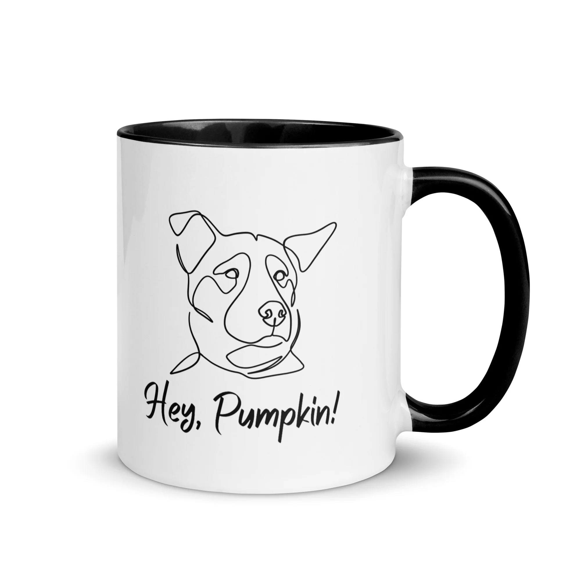 Sitting with Dogs [Pumpkin] Mug - Image 4