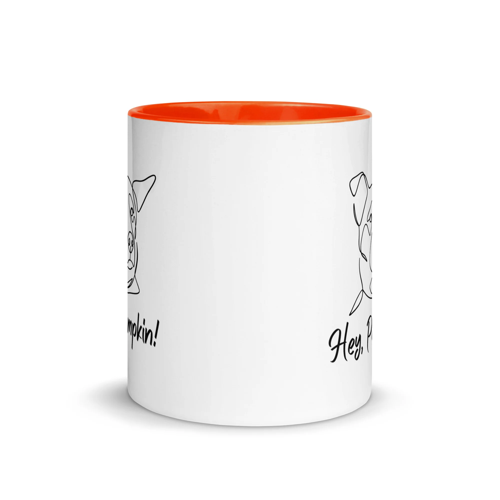 Sitting with Dogs [Pumpkin] Mug - Image 5