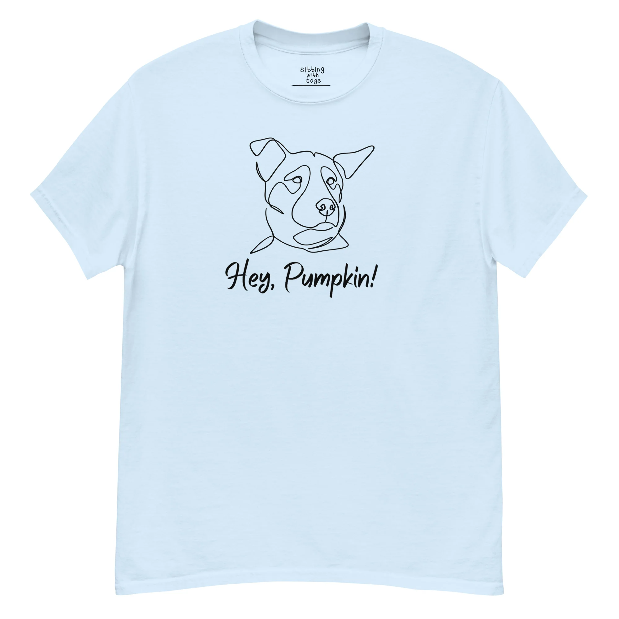 Sitting with Dogs [Pumpkin] Unisex Classic Tee - Image 15