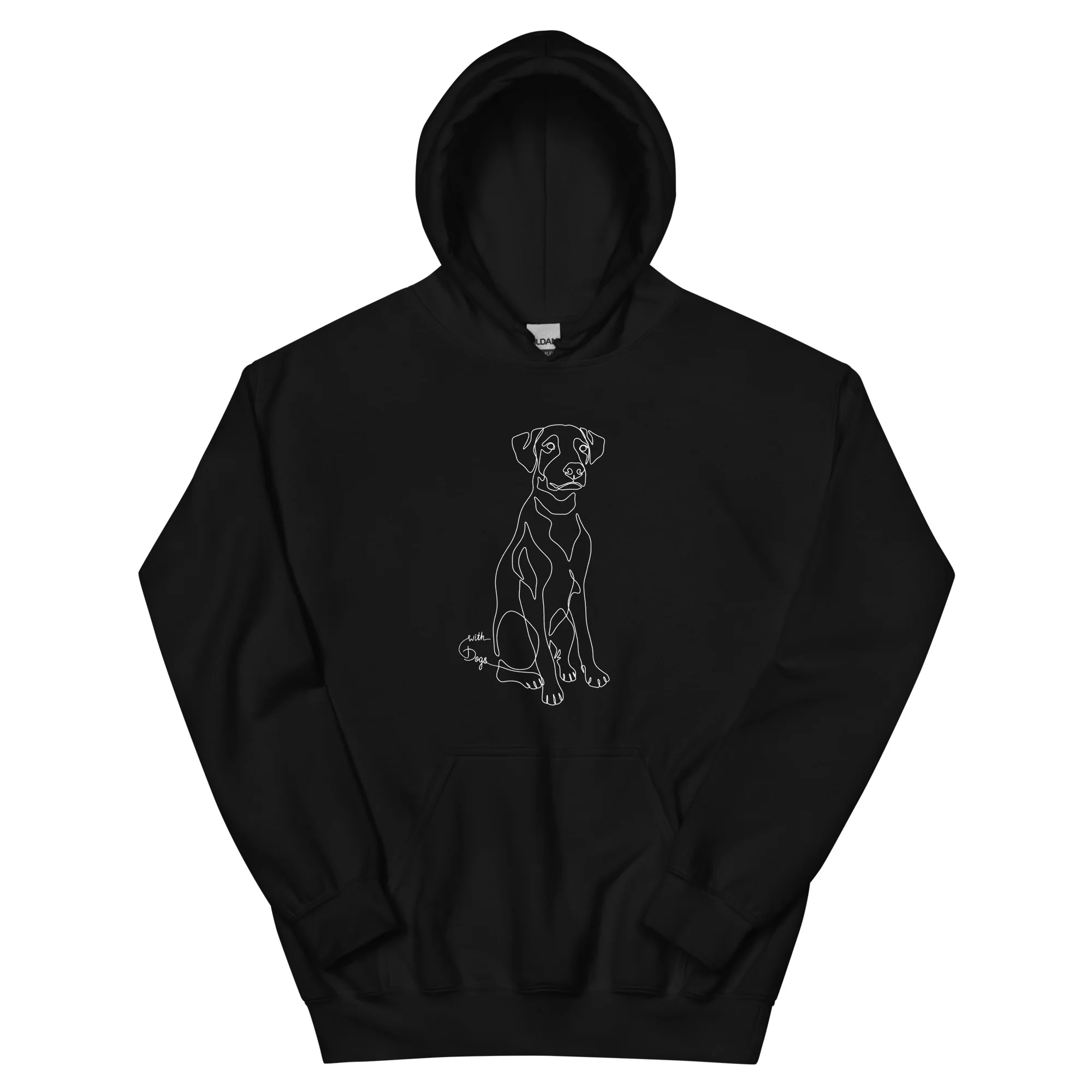 Sitting With Dogs Unisex Hoodie - Image 3