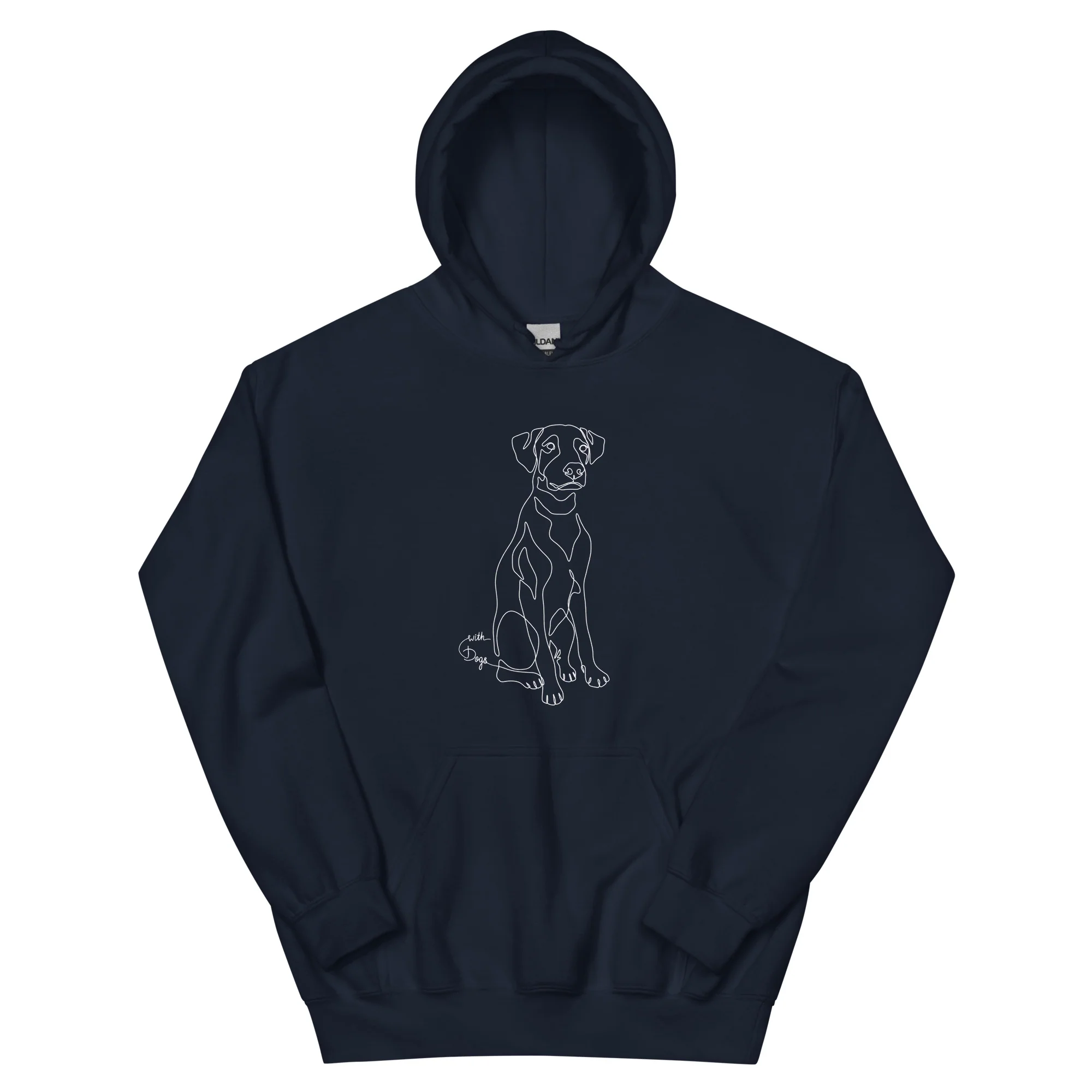 Sitting With Dogs Unisex Hoodie - Image 4