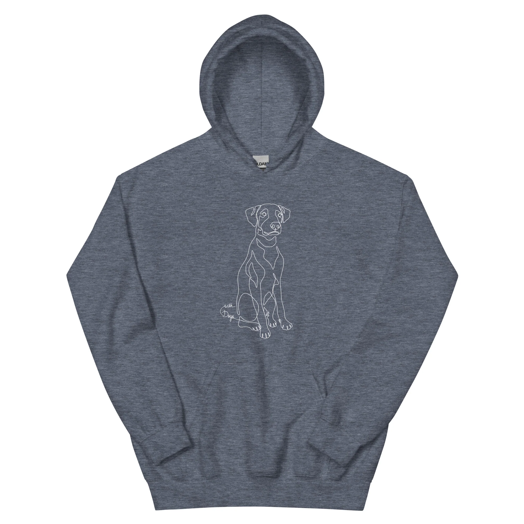 Sitting With Dogs Unisex Hoodie - Image 5