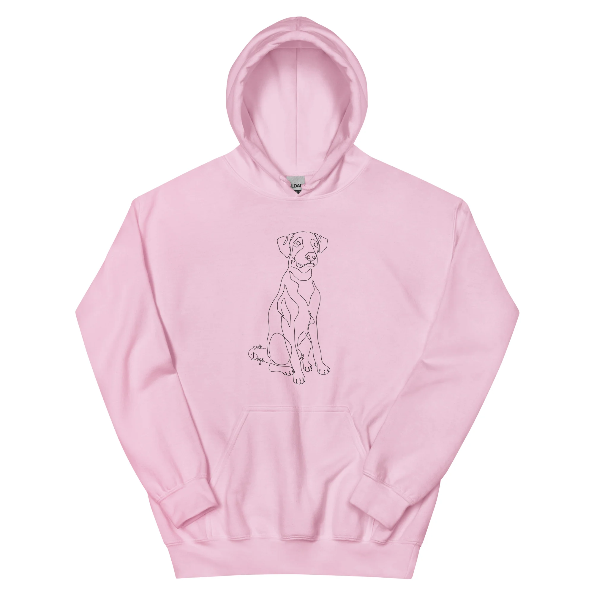 Sitting With Dogs Unisex Hoodie - Image 3
