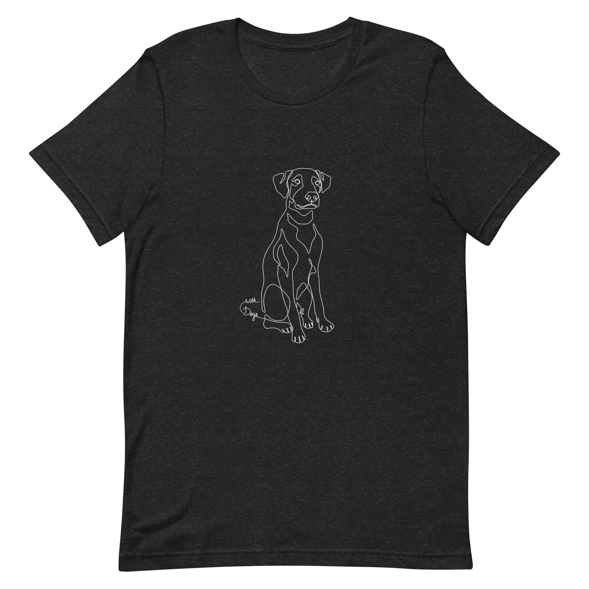 Sitting With Dogs Unisex T-Shirt - Image 3