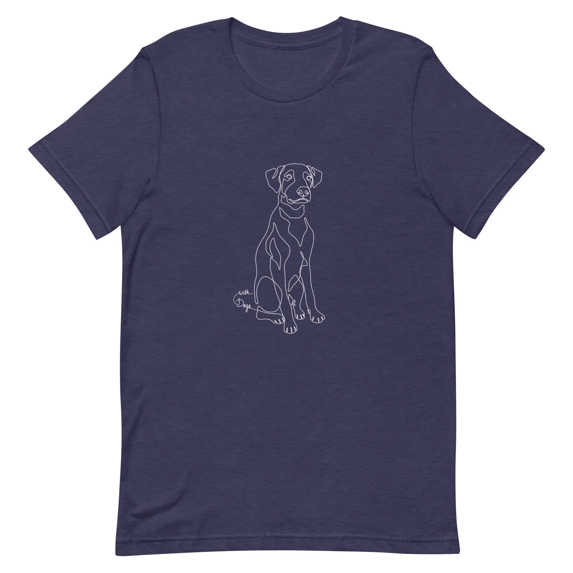 Sitting With Dogs Unisex T-Shirt - Image 4
