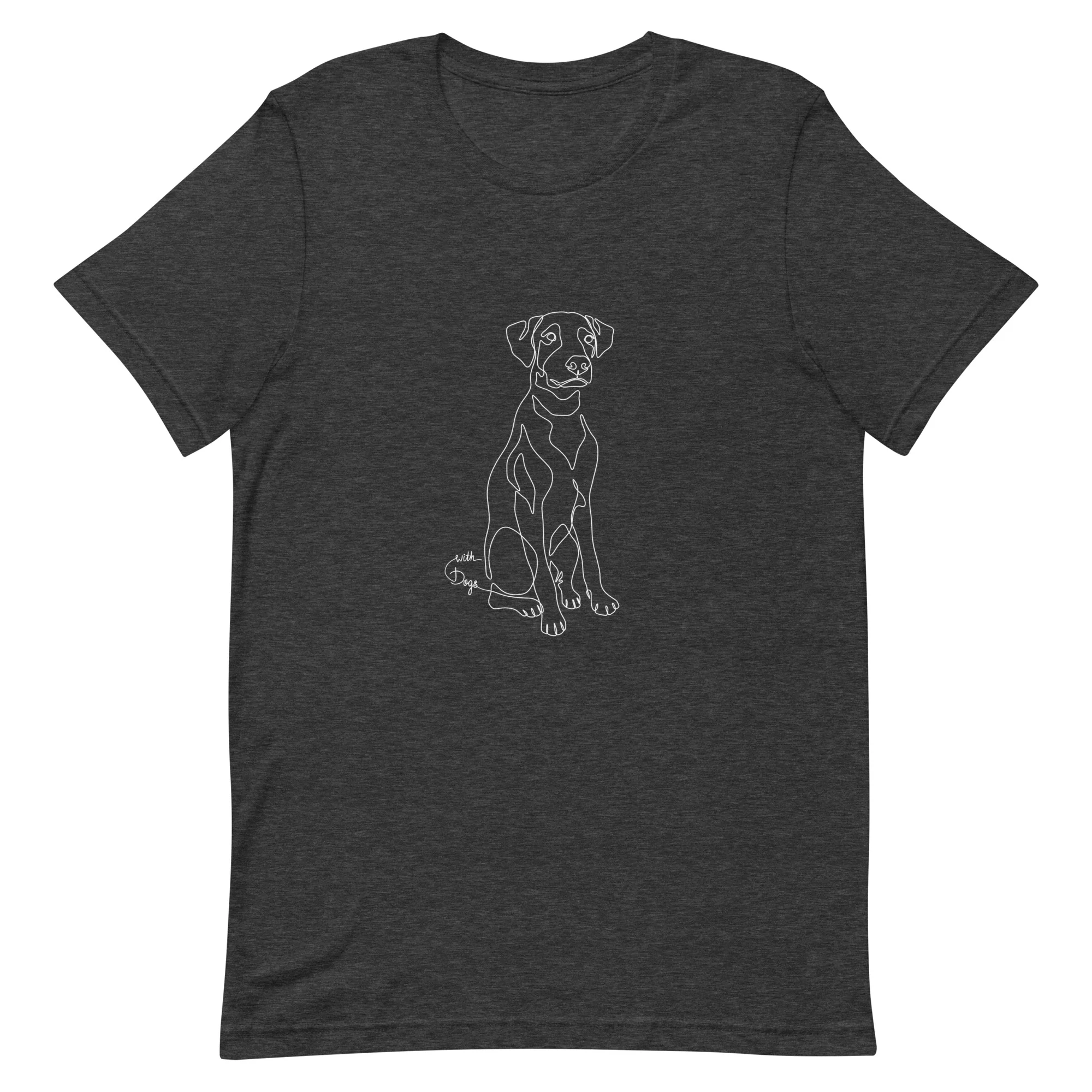 Sitting With Dogs Unisex T-Shirt - Image 5