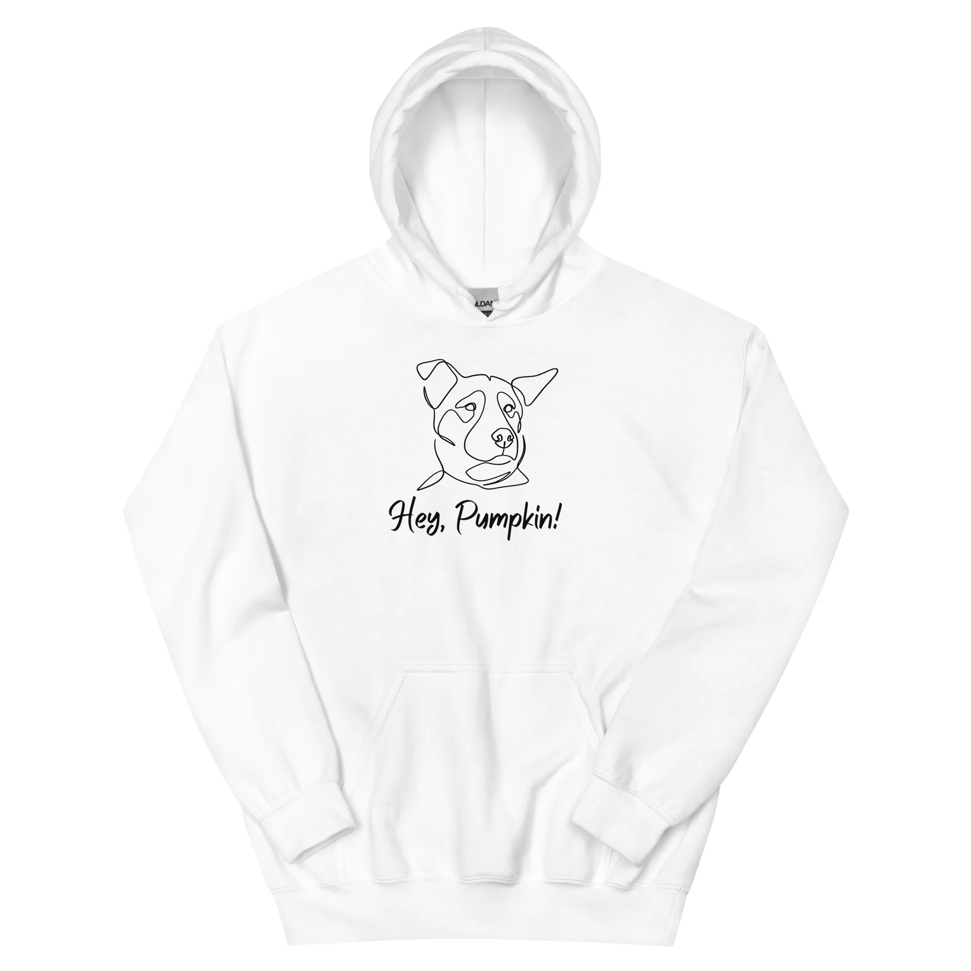 Sitting with Dogs [Pumpkin] Unisex Hoodie - Image 13