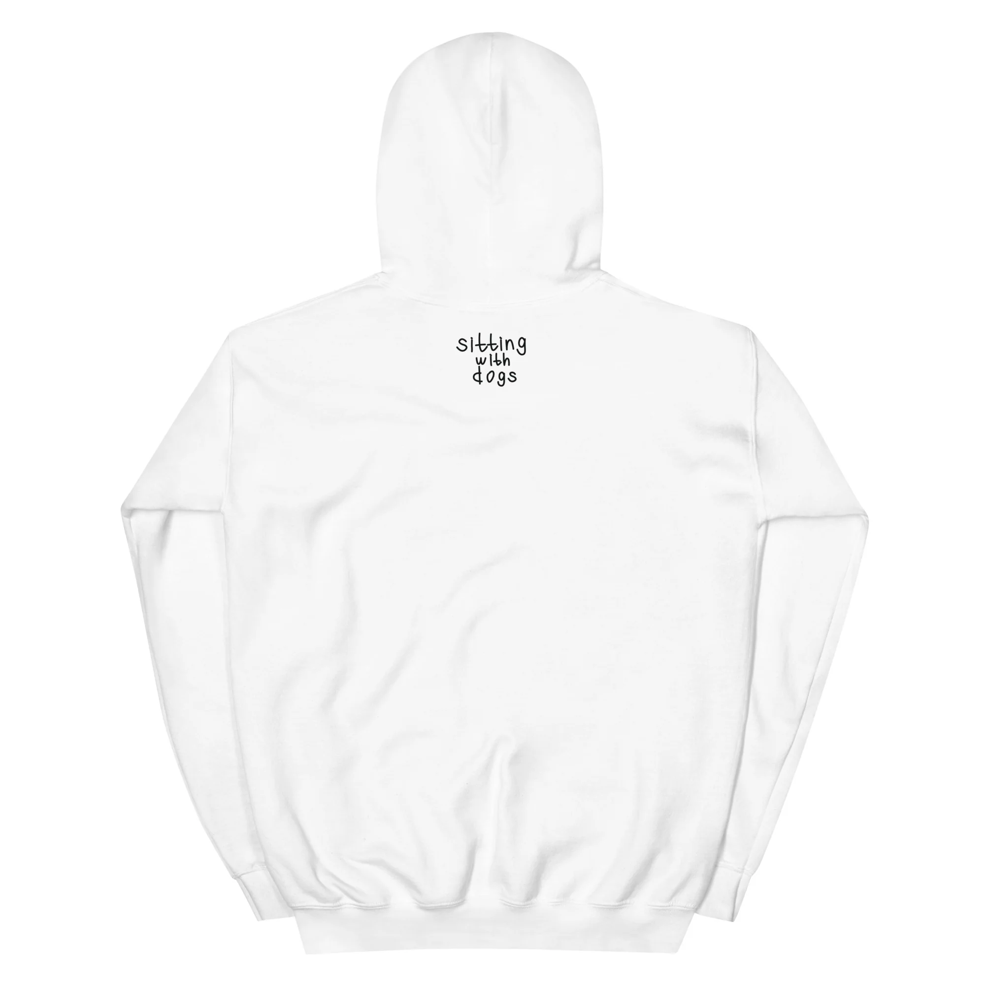 Sitting with Dogs [Pumpkin] Unisex Hoodie - Image 14
