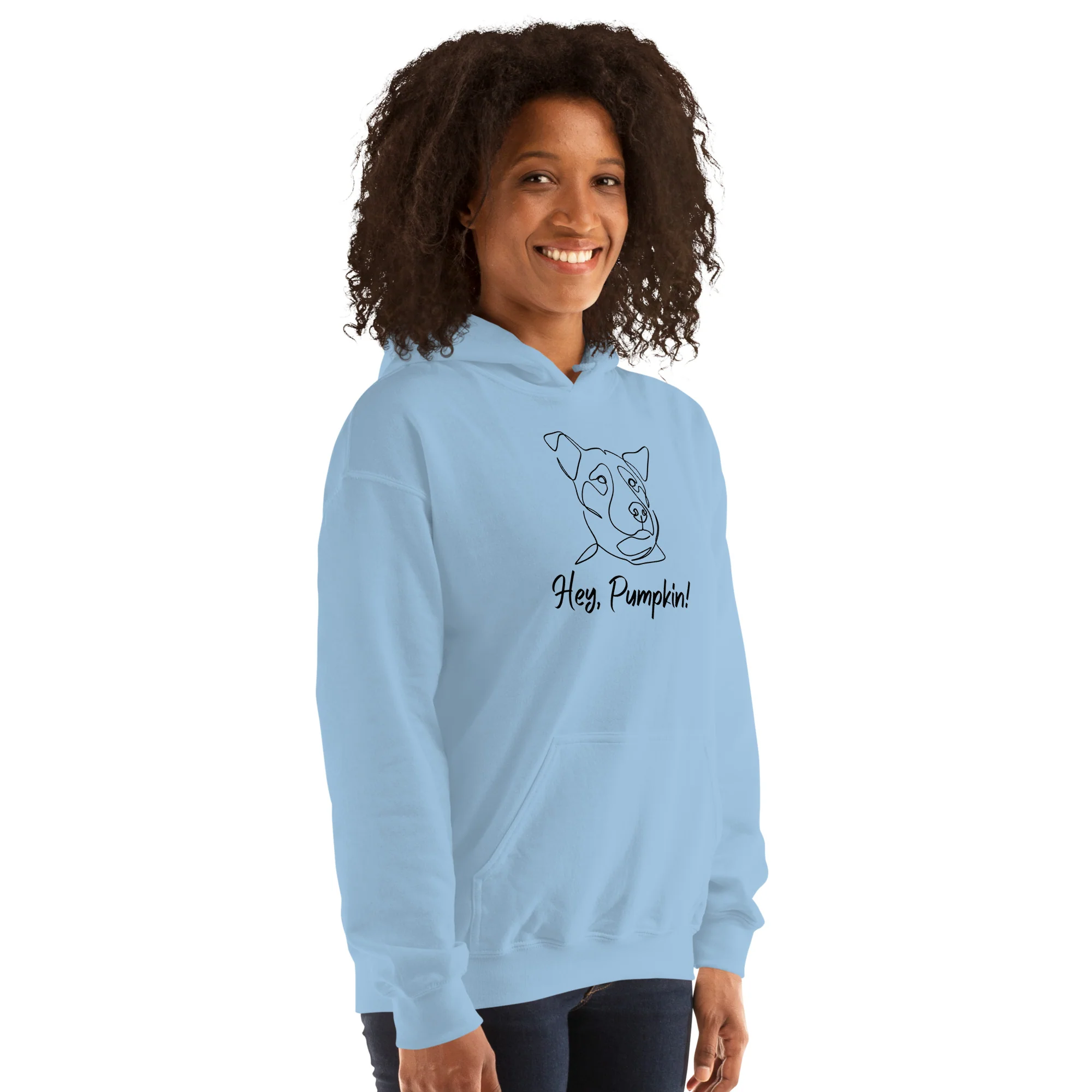 Sitting with Dogs [Pumpkin] Unisex Hoodie - Image 19