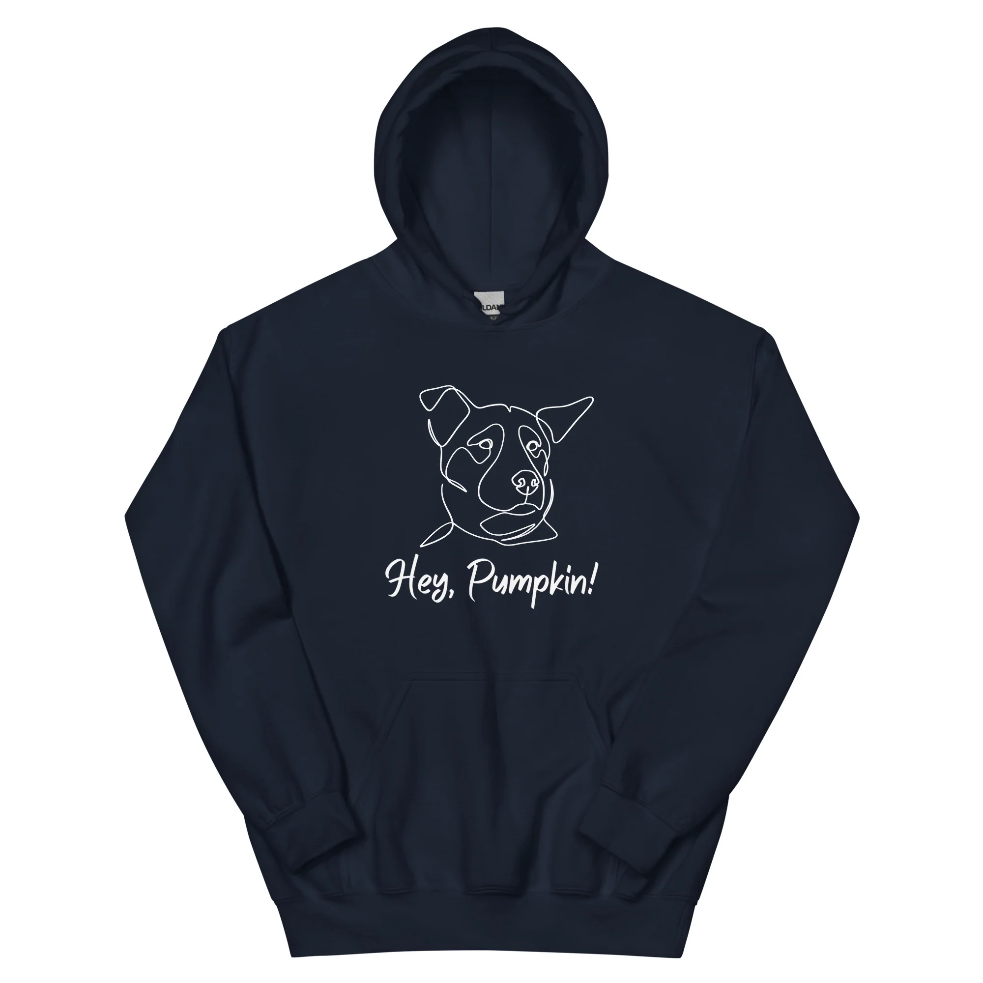 Sitting with Dogs [Pumpkin] Unisex Hoodie - Image 4
