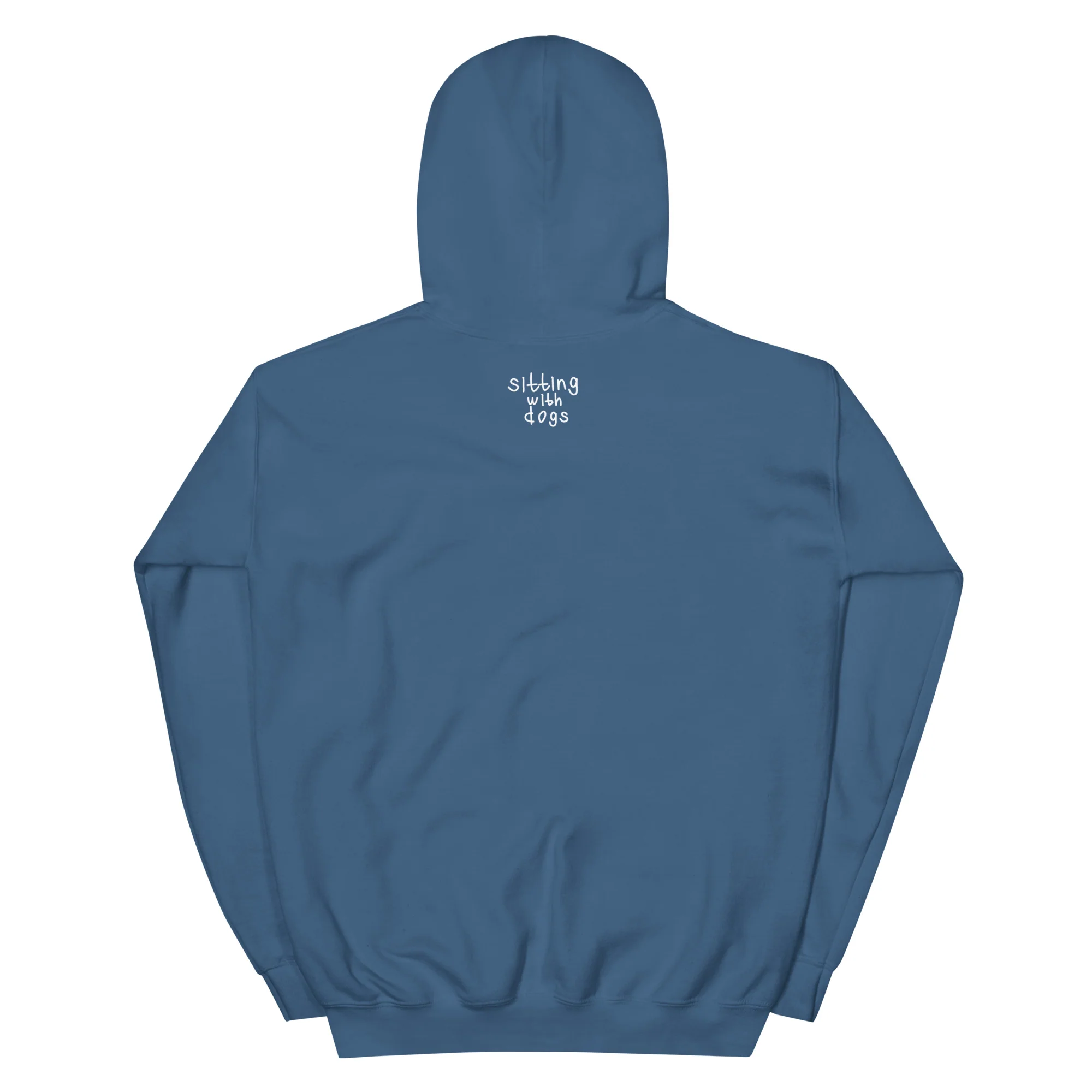 Sitting with Dogs [Pumpkin] Unisex Hoodie - Image 8