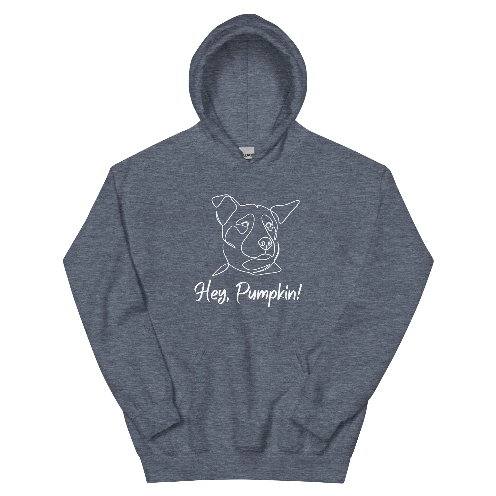 Sitting with Dogs [Pumpkin] Unisex Hoodie - Image 9
